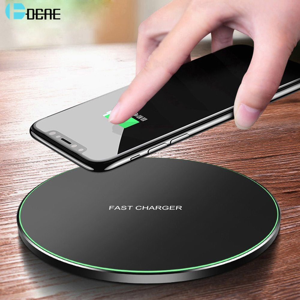 DCAE Quick Qi Wireless Charger For iPhone 12 11 Pro 8 X XR XS Max 30W Fast Charging for Samsung S20 S10 S9 Type C USB Charge Pad - Virtual Blue Store