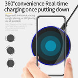 DCAE Quick Qi Wireless Charger For iPhone 12 11 Pro 8 X XR XS Max 30W Fast Charging for Samsung S20 S10 S9 Type C USB Charge Pad - Virtual Blue Store