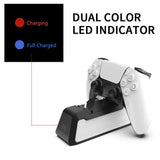 PS5 Dual Usb Handle Fast 5V 720Mah Charging Dock Station Stand Charger For Play Station 5 PS5 Game Controller Joypad Joystick