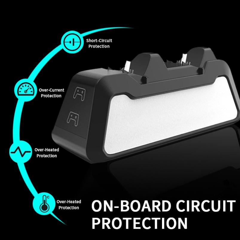 PS5 Dual Usb Handle Fast 5V 720Mah Charging Dock Station Stand Charger For Play Station 5 PS5 Game Controller Joypad Joystick