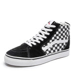 Mid High Black Shoes Men and Women Unisex High Top Grey Classic Sneakers Skateboarding Shoes - Virtual Blue Store