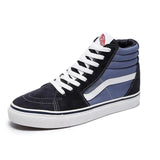 Mid High Black Shoes Men and Women Unisex High Top Grey Classic Sneakers Skateboarding Shoes - Virtual Blue Store