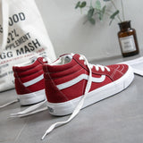 Mid High Black Shoes Men and Women Unisex High Top Grey Classic Sneakers Skateboarding Shoes - Virtual Blue Store