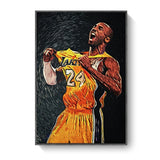 Kobe Bryant LeBron James Basketball Star Canvas Painting Scandinavian Cuadros Wall Art Pictures Prints Posters for Living Room - Virtual Blue Store