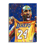 Kobe Bryant LeBron James Basketball Star Canvas Painting Scandinavian Cuadros Wall Art Pictures Prints Posters for Living Room - Virtual Blue Store