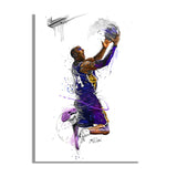 Kobe Bryant LeBron James Basketball Star Canvas Painting Scandinavian Cuadros Wall Art Pictures Prints Posters for Living Room - Virtual Blue Store