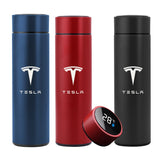 500ML Intelligent Thermos Temperature Display Customize Logo Stainless Steel Vacuum Water Cup For Tesla Model 3 2017 2018 2019