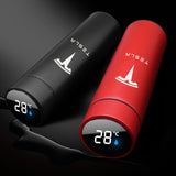 500ML Intelligent Thermos Temperature Display Customize Logo Stainless Steel Vacuum Water Cup For Tesla Model 3 2017 2018 2019 - Virtual Blue Store