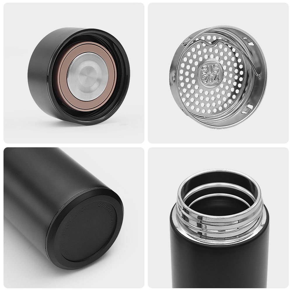 500ML Intelligent Thermos Temperature Display Customize Logo Stainless Steel Vacuum Water Cup For Tesla Model 3 2017 2018 2019 - Virtual Blue Store