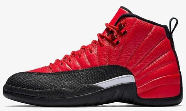 New 12 Reverse Flu Game University Gold Dark Concord Dark Grey OVO White Men Basketball Shoes 12s Playoff French Blue Sneakers - Virtual Blue Store