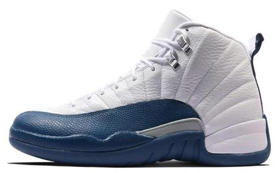 New 12 Reverse Flu Game University Gold Dark Concord Dark Grey OVO White Men Basketball Shoes 12s Playoff French Blue Sneakers - Virtual Blue Store