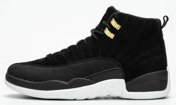 New 12 Reverse Flu Game University Gold Dark Concord Dark Grey OVO White Men Basketball Shoes 12s Playoff French Blue Sneakers - Virtual Blue Store