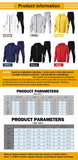 autumn and winter NB sportswear men's 2-piece sweatshirt + sweatpants sportswear zipper hoodie printing casual men's clothing - Virtual Blue Store
