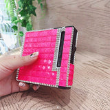 20pcs * 8.4mm Cigarette Inlaid Rhinestones Metal Cigarette Case With Inflatable Windproof Lighter Automatic Cigarette Smoking Bo