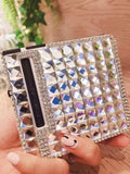 20pcs * 8.4mm Cigarette Inlaid Rhinestones Metal Cigarette Case With Inflatable Windproof Lighter Automatic Cigarette Smoking Bo - Virtual Blue Store