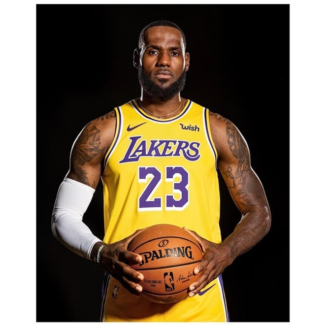 LeBron James Poster Canvas Painting Basketball Star Wall Art decor Picture Home Decoration Habitation Decorative for Living room - Virtual Blue Store