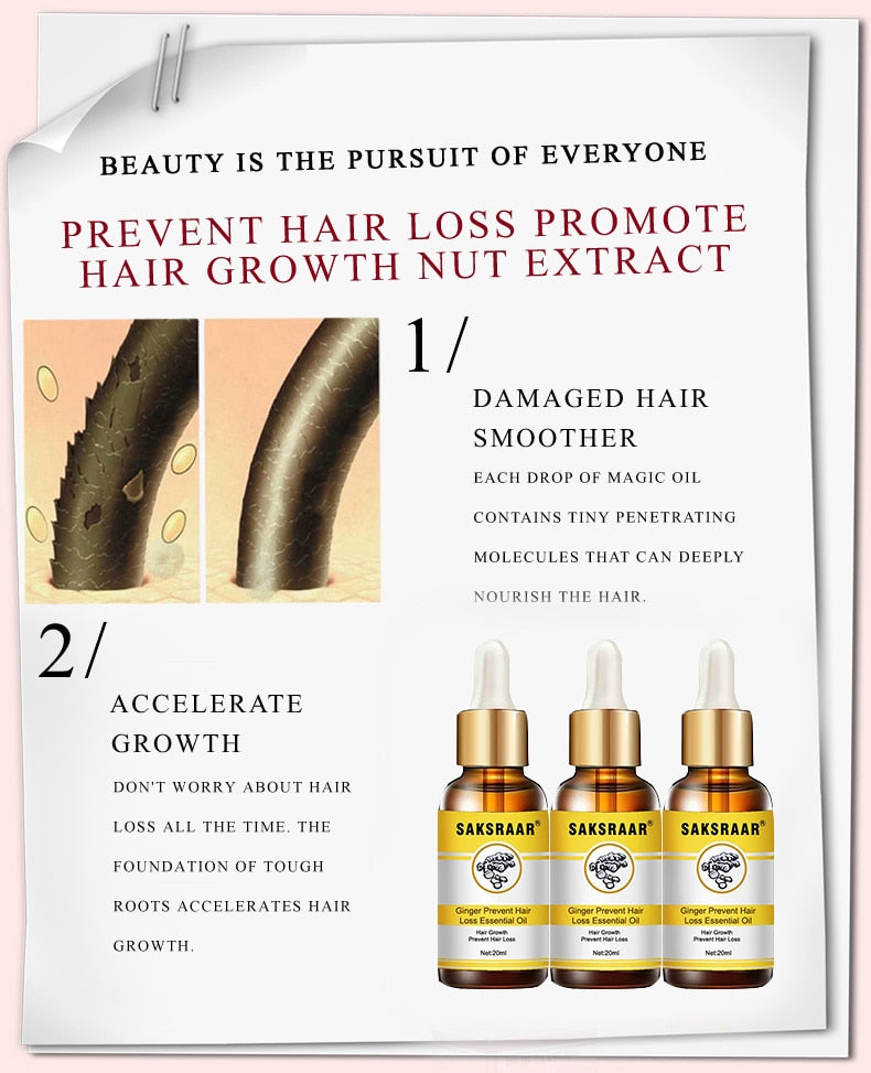 Hair Loss Products Natural With No Side Effects Grow Hair Faster Regrowth Hair Growth Products - Virtual Blue Store