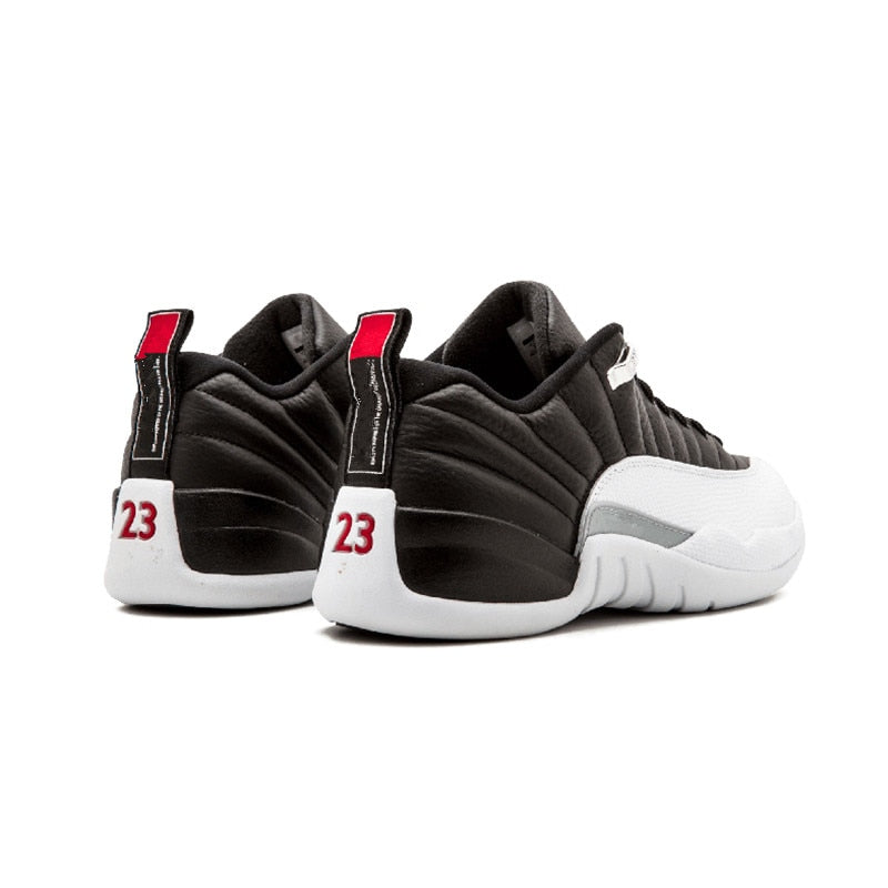 Original New Air Jordan 12 Retro Low "Playoff" Mens white Basketball Shoes Sneakers Breathable Sport Outdoor 41-47 - Virtual Blue Store