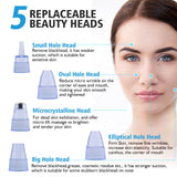 Ultrasonic Exfoliating Blackhead Remove Face Scrubber Vacuum Blemish Pimple Remover Pore Cleaning Tools Face Peeling Machine - Virtual Blue Store