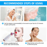 Ultrasonic Exfoliating Blackhead Remove Face Scrubber Vacuum Blemish Pimple Remover Pore Cleaning Tools Face Peeling Machine - Virtual Blue Store