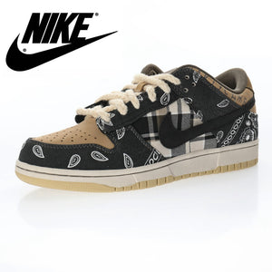 Authentic SCHNIKE SB Dunk Low Travis Scott Syracuse Men Women Outdoor Skateboarding Shoes Breathable Sports Sneakers Size 36-45 - Virtual Blue Store
