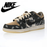 Authentic SCHNIKE SB Dunk Low Travis Scott Syracuse Men Women Outdoor Skateboarding Shoes Breathable Sports Sneakers Size 36-45