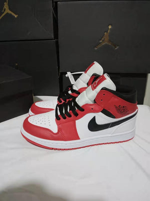 Aj1 mid top shoes classic color matching fashion design comfortable for both men and women breathable sports shoes size 36-46 - Virtual Blue Store