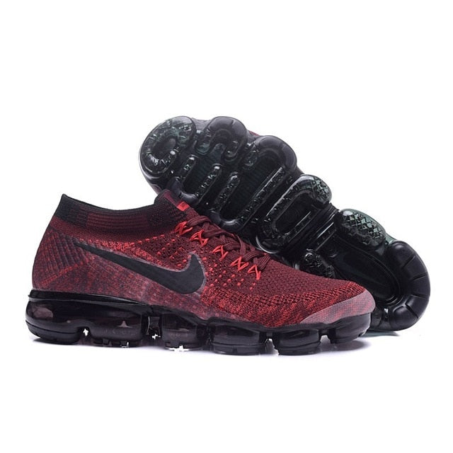 Nike- AIR VAPORMAX FLYKNIT 1.0 Comfortable Black White Women Men Sports Sneakers Breathable Running Shoes 36-45 - Virtual Blue Store
