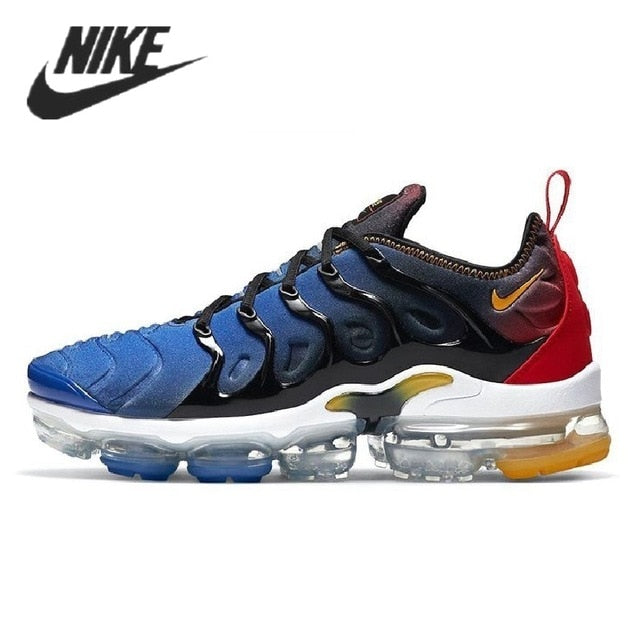 Nike- Air VaporMax Plus TN Women Men's Running Shoes Triple Black New Arrival Authentic Breathable Outdoor Sneakers 36-45 - Virtual Blue Store