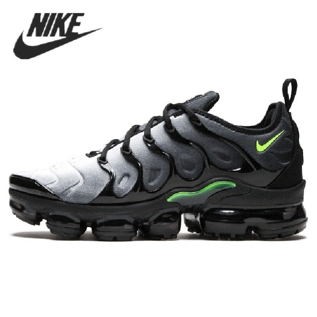 Nike- Air VaporMax Plus TN Women Men's Running Shoes Triple Black New Arrival Authentic Breathable Outdoor Sneakers 36-45 - Virtual Blue Store
