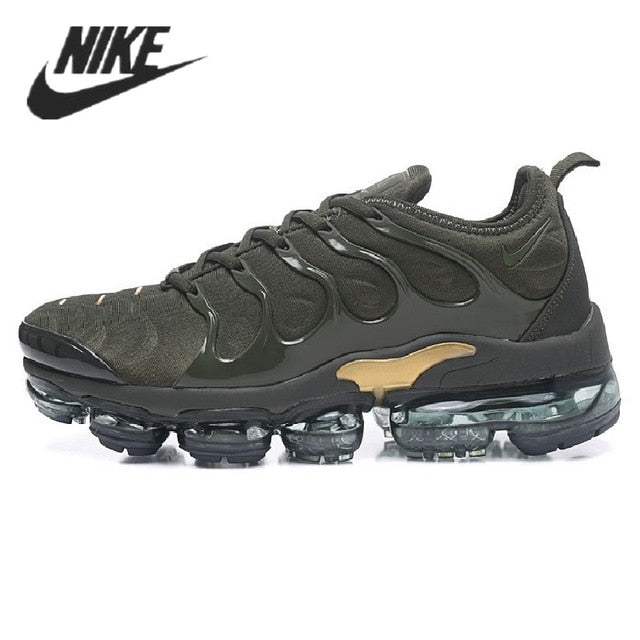 Nike- Air VaporMax Plus TN Women Men's Running Shoes Triple Black New Arrival Authentic Breathable Outdoor Sneakers 36-45 - Virtual Blue Store