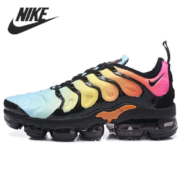 Nike- Air VaporMax Plus TN Women Men's Running Shoes Triple Black New Arrival Authentic Breathable Outdoor Sneakers 36-45 - Virtual Blue Store