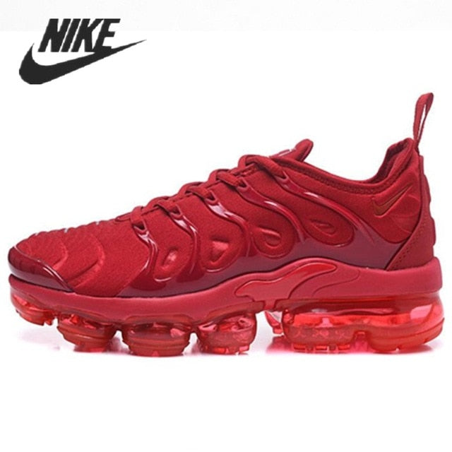 Nike- Air VaporMax Plus TN Women Men's Running Shoes Triple Black New Arrival Authentic Breathable Outdoor Sneakers 36-45 - Virtual Blue Store