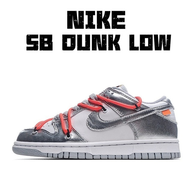 SCHNIKE SB Dunk Baja Blanco Unisex Zapatillas De Deporte Zapatos De Skate Zapatos - Virtual Blue Store