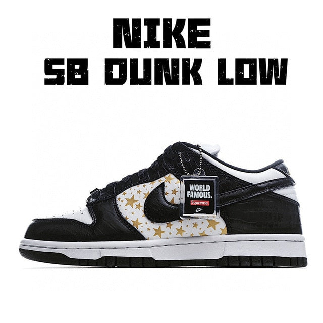 SCHNIKE SB DUNK Baja X Supremo Unisex Hombres Mujeres Zapatillas De Deporte Zapatos De Skate Zapatos - Virtual Blue Store