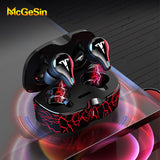 Wireless Headphones Gaming Earphones Bluetooth V5.1 Low Latency Game Headsets 8D Stereo Music Earbuds IPX6 Waterproof With Mic