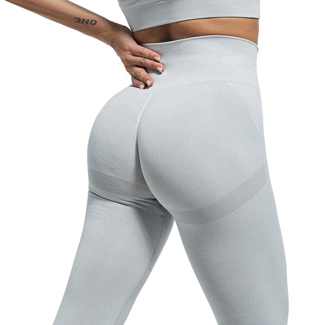 Sexy Women Leggings Bubble Butt Push Up Fitness Legging Slim High Waist Leggins Mujer Seamless Fitness Legging - Virtual Blue Store