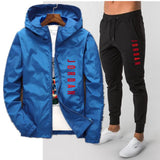 New casual jacket suit men's windbreaker spring autumn jacket men's windbreaker pilot hooded jacket men's - Virtual Blue Store