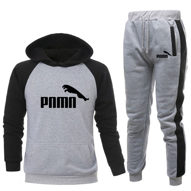 2021 New Mens Fashion Pullover Hoodie and Sweatpant Tracksuit