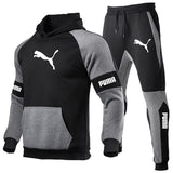 Autumn/Winter new men's hoodie suit brand sportswear jumper suit wool hoodie + sport pants Jogging men's jumper 3XL sport