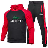 Alligator Men's Hoodie Suit Sportsuit Sweatshirt Suit Wool Hoodie + Trousers Jogging Men's Pullover S-3XL+ Sportsuit Men's