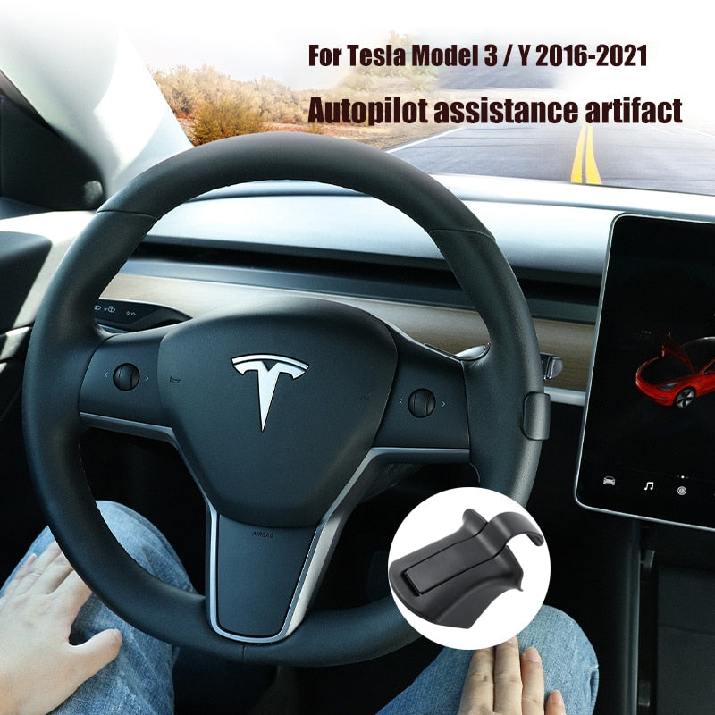 FCXvenle FSD Autopilot Assistance Artifact Car Steering Wheel Counterweight AP Booster for Tesla Model 3 / Y 2016-2021 - Virtual Blue Store