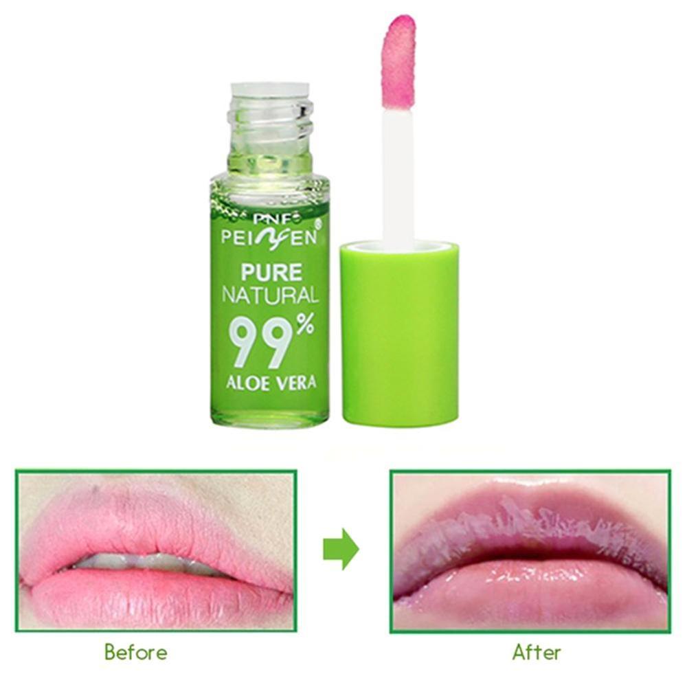 Women Aloe Lipstick Lip Tint Long Lasting Waterproof Moisturizing Nourish Lip Gloss Changeable Color - Virtual Blue Store