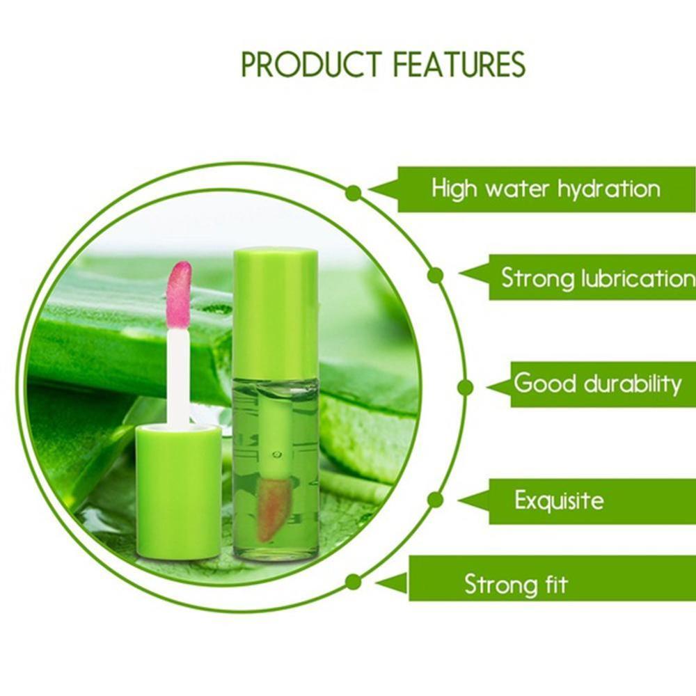Women Aloe Lipstick Lip Tint Long Lasting Waterproof Moisturizing Nourish Lip Gloss Changeable Color - Virtual Blue Store