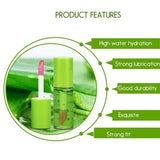 Women Aloe Lipstick Lip Tint Long Lasting Waterproof Moisturizing Nourish Lip Gloss Changeable Color - Virtual Blue Store