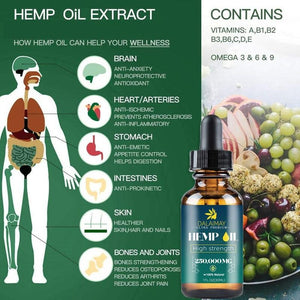 30ml Essential Oils 250000mg Organic Cbd Hemp Seed Oil Reduce Extract Anxiety Drop Relief Sleep Bio-active For Body Pain Be X6D9 - Virtual Blue Store