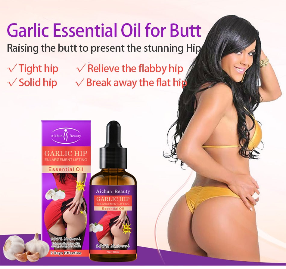 Aichun Garlic Rich Buttocks Essence Oil Effective Hip Lift Up Butt Lift Bigger Buttock Serum Buttocks Enlargement Body Care New - Virtual Blue Store
