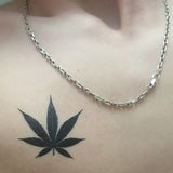 Leaf Maple Leaf Water Transfer Tattoo Sticker Disposable Tattoo Sticker Lady Body Art Waterproof Temporary Tattoo Sticker - Virtual Blue Store