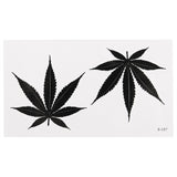 Leaf Maple Leaf Water Transfer Tattoo Sticker Disposable Tattoo Sticker Lady Body Art Waterproof Temporary Tattoo Sticker - Virtual Blue Store