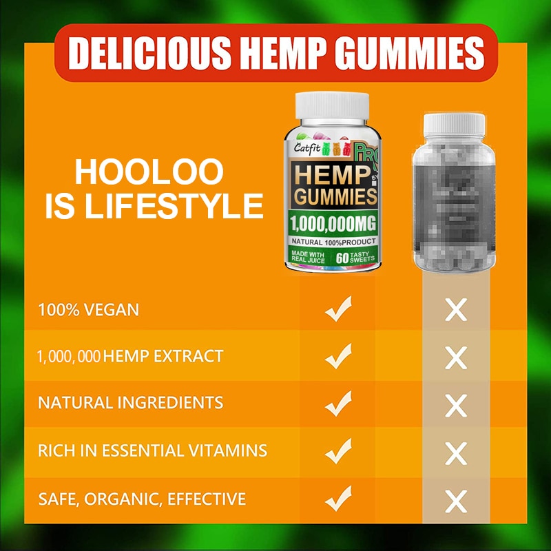 CatFit Cute Bear Hemp Gummies Fudge Relieve stress & Anxiety Relief Blend Safe and Natural Bear Fudge Office snacks - Virtual Blue Store